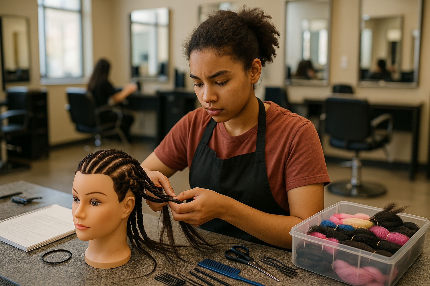 student hairstylist