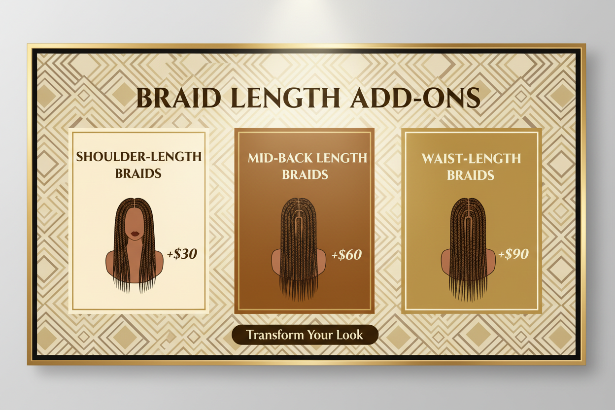 UNIVERSAL ADD-ONS (APPLIES TO ALL BRAID SERVICES)