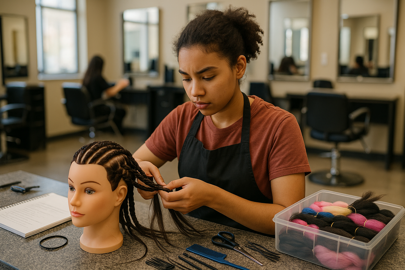 student hairstylist